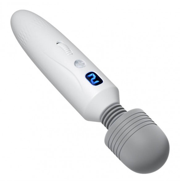 MizzZee - Yuechao Big Head LCD AV Wand (Chargeable - White)